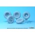 1/35 Russian UAZ 3909 Van Military Sagged Wheel set for Zvezda kits