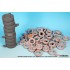 1/35 US M1000 HET Semi-trailer Sagged Tyre set for HobbyBoss kits