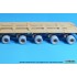 1/35 US M1000 HET Semi-trailer Sagged Tyre set for HobbyBoss kits