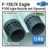 1/48 F-15E/K Eagle Nozzle set F100 type Opened for Academy kits