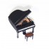 1/72 Miniature Furniture - Stately Grand Piano with Stool (the lid can be opened)