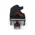 1/72 Miniature Furniture - Stately Grand Piano with Stool (the lid can be opened)