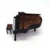 1/72 Miniature Furniture - Stately Grand Piano with Stool (the lid can be opened)