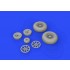 1/32 Curtiss P-40N Warhawk Wheels Set for Trumpeter kits