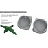 1/48 Curtiss P-40 Warhawk Wheel Bays with Canvas for Eduard kits