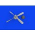 1/72 P-51D Mustang Hamilton Standard Propeller Uncuffed (3D print) for Eduard kits