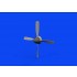 1/72 P-51D Mustang Hamilton Standard Propeller Uncuffed (3D print) for Eduard kits