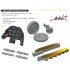 1/72 Bf 109G-14/AS Dashboard, Seatbelts, Gun Barrels, Wheels, Exhaust Stacks for Eduard