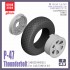 1/48 P-47D Thunderbolt Sagged Wheels Type 1 for Tamiya kits