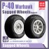 1/48 P-40 Warhawk Sagged Wheels Type 1 for Hasegawa kits