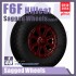 1/48 F6F Hellcat Sagged Wheels Type 1 for Eduard kits