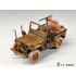 1/35 US Army Jeep Willys MB 1/4-ton 4x4 Truck Sagged Wheels for Tamiya kits