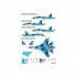 1/144 Sukhoi Su-27S/P Ukranian AF, Digital Camouflage Decals for Trumpeter kit