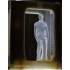 1/72 In Beam Resin Figures in Transporter Beam (2 clear resin figures)