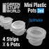 3ml Mini Plastic Pots (24pcs)