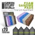 Foam Sanding Pads - Fine Grit Assortment (#800 #1200 #2000 #2500, 5pcs each)