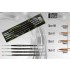 Silver Series (S) High Quality Kolinsky Paint Brushes set (size: 00, 0, 1, 2)