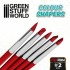 Clay Colour Shapers Size #2 EXTRA FIRM (very hard, 5 different tips)