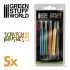 Scratch Brush Pens for Removing Sculpting Putty (5pcs)