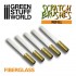 Fibre Glass Refill (5pcs) for Scratch Brush Pens (for removing sculpting putty)