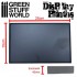 25x15 cm Rectangular Lacquered Black MDF Wood Display Plinth