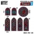 1/48 -1/35 Small Vampire Miniature Window Stained Glass (sheet size: 150x220 mm)