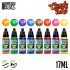 Acrylic Paint Set - Candy Ink (8x 17ml, gloss and smooth finish)