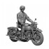 1/16 WWII US Para American Rider with Bike