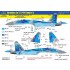 1/72 Ukrainian Sukhoi Su-27 P1M Flanker B Digital Camouflage Paint Mask for Zvezda kits