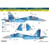 1/72 Sukhoi Su-27 UBM-1 Flanker C Digital Camouflage Paint Mask for Zvezda kits