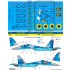 Decal for 1/32 Ukrainian Su-27UBM-1 Flanker C 