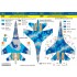 Decal for 1/48 Su-27 UB Ukrainian & Kazah Painting Schemes