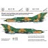 Decal for 1/72 MiG-21 MF 9309 'Dongo' Squadron with Star National Insignias