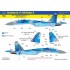 Decal for 1/72 Ukrainian Su-27 P1M Flanker B Digit Camouflage