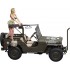 1/24 1/4 ton 4x4 Utility Truck Cal. 50 M2 Machine Gun with Blond Girls Figure