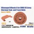 1/35 WWII US Army Sherman Tank Damaged Wheels B (Track Skids Included) for Tamiya kits