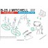 1/48 B-25J Mitchell (white) Textile Seatbelts (laser)