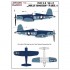 Decals for 1/32 Vought F4U-1A Vf-17 "Jolly Rogers" Part. 4 (wet transfer)