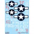 Decals for 1/32 Vought F4U-1D Corsair (wet transfer)