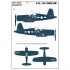 Decals for 1/32 Vought F4U-1D Corsair (wet transfer)