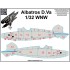 1/32 Albatros D.V Plywood Decals for Wingnut Wings kits