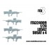 1/24 Modern British L85A2 Combat Rifles (4pcs)