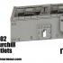 1/48 Churchill Crocodile Rear Wall and Inlets/Outlets Grills for Tamiya kits