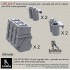 1/35 SAG II Turret Upgrade Sets - Ammo Boxes & Cradles w/M18 Smoke Grenades