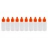 Empty 17ml Paint Bottle w/Eye Dropper & Lid (10 pack)