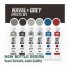 502 Abteilung Oil Paint Set - Naval and Grey Effects (6x 20ml)