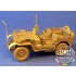 1/35 Photoetched M48 Dashmount and Accessories for WWII US 1/4 Ton 4x4 Truck