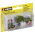 HO Scale Ornamental Plants in Tubs