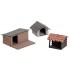 HO Scale Kennels (3pcs)