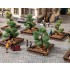 HO, TT, N Scale Ornamental Bushes (12pcs, approx 4 - 5 cm high)